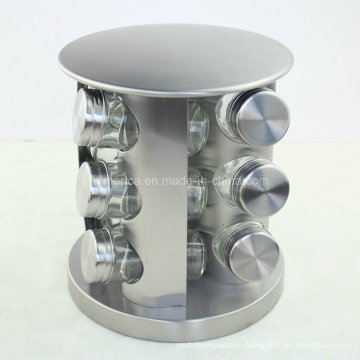 12PCS/Set Cruet Suit with Stainless Steel Stand